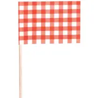 Papstar Deko-Picker rot Vichy Karo Vichy Karo