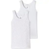 Schiesser Maillot de corps rose / blanc