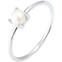 Elli Bague argent / blanc perle