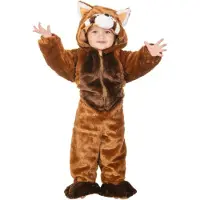 Chaks Deguisement Panda Roux 2-3 ans - - C464296 - Orange - Polyester - Dès 2 ans