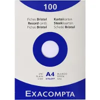 Exacompta Fiches A4 (210 x 297 mm, 205 g/m²)