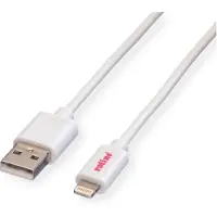 Roline Câble Lightning vers USB pour iPhone, iPod, iPad 1,8 m