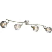 Globo Lighting Spot LED métal nickel mat, 4x E14 LED