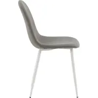 Venture Home Polar chaise de salle à manger gris.