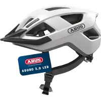 ABUS Casque VTT 41249 - ADURO 3.0 LED POLAR WHITE M