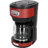 WESTINGHOUSE Retro Series - Cafetière - Machine à café à filtre - Rouge - Avec filtre réutilisable - 10 tasses de café
