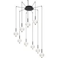 Globo Lighting Lampe suspendue unique Ceps 9 lumières