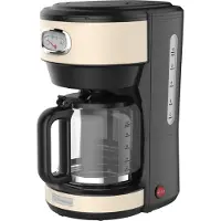 WESTINGHOUSE Retro Series - Cafetière - Machine à café à filtre - Blanc - Avec filtre réutilisable - 10 tasses de café