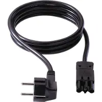 Bachmann Câble d'alimentation avec prise de sécurité et connecteur GST18-3, noir, 1 m