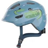 ABUS Casque Enfant 67263 - SMILEY 3.0 BLUE CROCO S