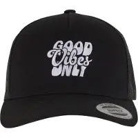 Mister tee Casquette 'Good Vibes Only ' gris argenté / noir