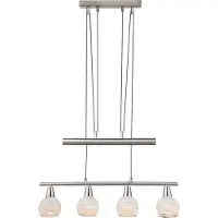 Globo Lampe suspendue Elliott Nickel 4-léger