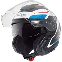 Schuberth J2 Sigma Casque jet Blanc/Bleu/Rouge 59 unisex