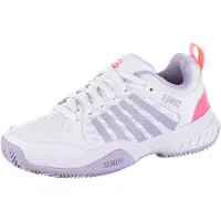 K SWISS LIFESTYLE Chaussures de Tennis Femme K-Swiss Court Express 2 Clay White Orchid Petal Neon Blaze-Taille 37,5
