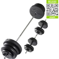 VirtuFit 60,5 kg Set d'haltères réglables Noir