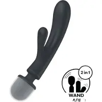 Satisfyer Triple Lover 2 in 1 Baguette de massage et vibromasseur grey 23.8 cm