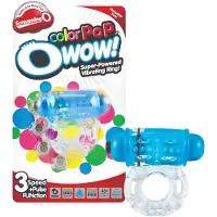 ScreamingO Anneau vibrant transparent-bleu