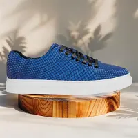 Lureaux Gleaming Blue Sneakers - - Chaussures élégantes et colorées avec ou sans motif - pour hommes