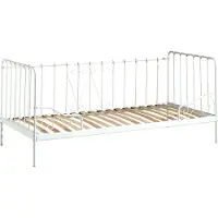 Vipack Lit métallique blanc à couchette Alice 205 x 89,5 x 94,5 cm