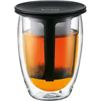 Bodum - K11153-01 - Tea For One - Set Verre - 0,35 L - Filtre En Nylon - Noir