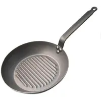 De Buyer Poele Grill Tole Blanche Carbone Plus Ø26cm
