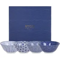 Tokyo Design Studio Nippon Blue kom 15 cm set van 4