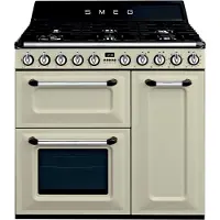 Smeg Cuisinière à Gaz Avec Four Tr93 90 Cm 6 Feux