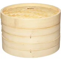 Kitchencraft Grand Panier Vapeur En Bambou à Deux Niveaux