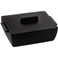 Dutchdeluxes Plat à Four Dutchdeluxes Rectangular Small Ceramic Black Matt
