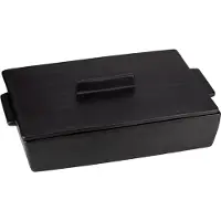 Dutchdeluxes Plat à Four Dutchdeluxes Rectangular Large Ceramic Black Matt