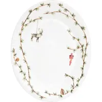 Kähler Plat Hammershi Christmas Oval Table-34x27 Cm
