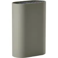 Zone Denmark Bloc à couteaux Zone Borsten rond universel 24cm de haut Porte-couteaux mud