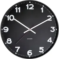 Karlsson Horloge murale, moderne, 40,6 cm de diamètre - modèle : KA5847BK