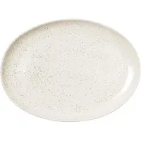 Broste Copenhagen Assiettes ovales Nordic Vanilla - set de 4 pièces