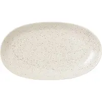Broste Copenhagen Grandes assiettes ovales Nordic Vanilla - lot de 8 pièces