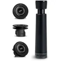 Airtender Wine Vacuum Blister Pack (noir, 3 Nanostopper, 1 pompe à vide)