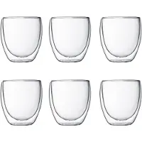 Bodum PAVINA Lot de 6 verres thermiques à double paroi - 250 ml