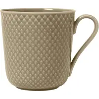 Lyngby Porcelæn Tasse Rhombe Earth Mug With Handle-39 Cl-clay