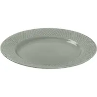 Lyngby Porcelæn Assiette Plate Rhombe Earth Lunch Plate-21 Cm-moss