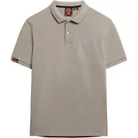 Superdry Vint Destroy Short Sleeve Polo Gris S Homme