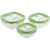 Lékué Lunch Box 520 800 1100ml 3 Units Vert