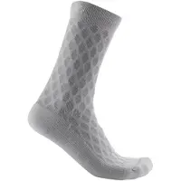 Castelli Sfida 13 Sock Silver Gray/White S/M