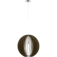 Eglo Lampe à suspension Cossano 50 cm marron foncé