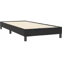 vidaXL Lit boxspring sans matelas noir 80x220 cm velours