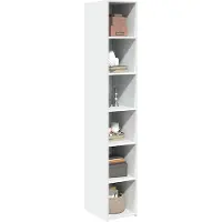 vidaXL Highboard blanc 30x41x185 cm Bois composite