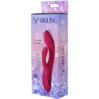 Dream Toys Duo Éclatant Julia - Vibrateur à bras clitoral rechargeable (rouge)