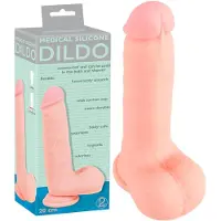 You2Toys Dildo en silicone médical droit (20 cm) - naturel