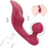 Sex HD Chomper - vibromasseur clitoridien et anal - silicone rouge