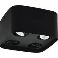 Eglo Spot en saillie Zigbee Caminales-Z 4 lumières noir