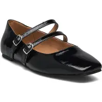 Bianco Ballerines à lanières 'ROSE' noir